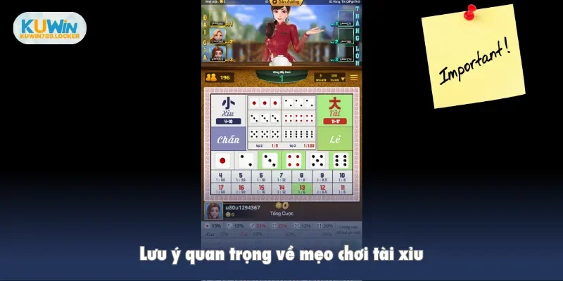 Mẹo Chơi Tài Xỉu - 5 Quy Tắc Vàng Giúp Bạn Chiến Thắng Lưu ý quan trọng về mẹo chơi tài xỉu